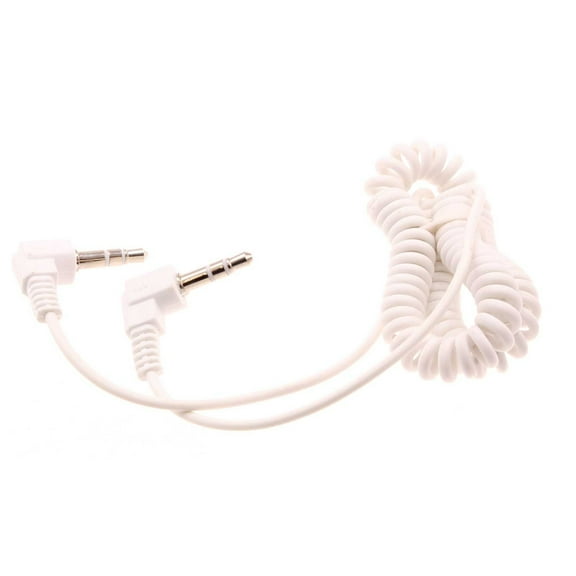 3.5mm Aux Cable Adapter Car Stereo Aux-in Audio Cord Speaker Jack Wire Coiled B4X for Lenovo Tab M10 Plus 10.3 - LG K22, Q70, K51 K40 K8X, Velvet, V60 ThinQ 5G, V50 ThinQ 5G, V40 ThinQ