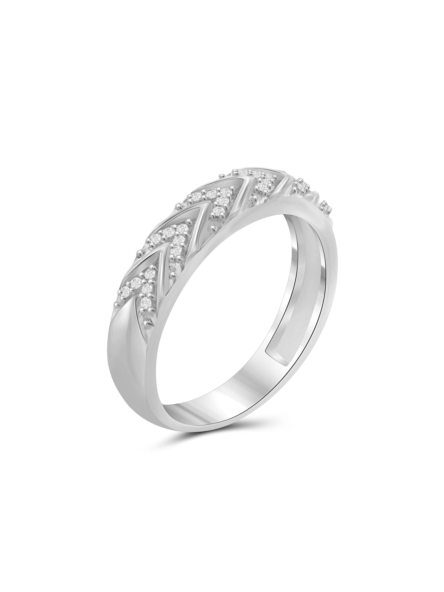 JewelersClub Diamond Rings for Women – Accent White Diamond Ring Jewelry– Sterling Silver Bands for Women –– Ring by JewelersClub