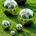 thumbnail image 5 of 6 Pcs Stainless Steel Decorative Balls Metal Hollow Balls Smooth Gazing Mirror Ball for Home Garden Décor, 5 of 8