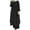 Black, variant on Mrat Hooded for Women Tracksuit Women's Muslim 2 Piece Sets Long Sleeve Button Long Shirt and Pants Casual Dress Dubai Outfits S-91 Pink-A M