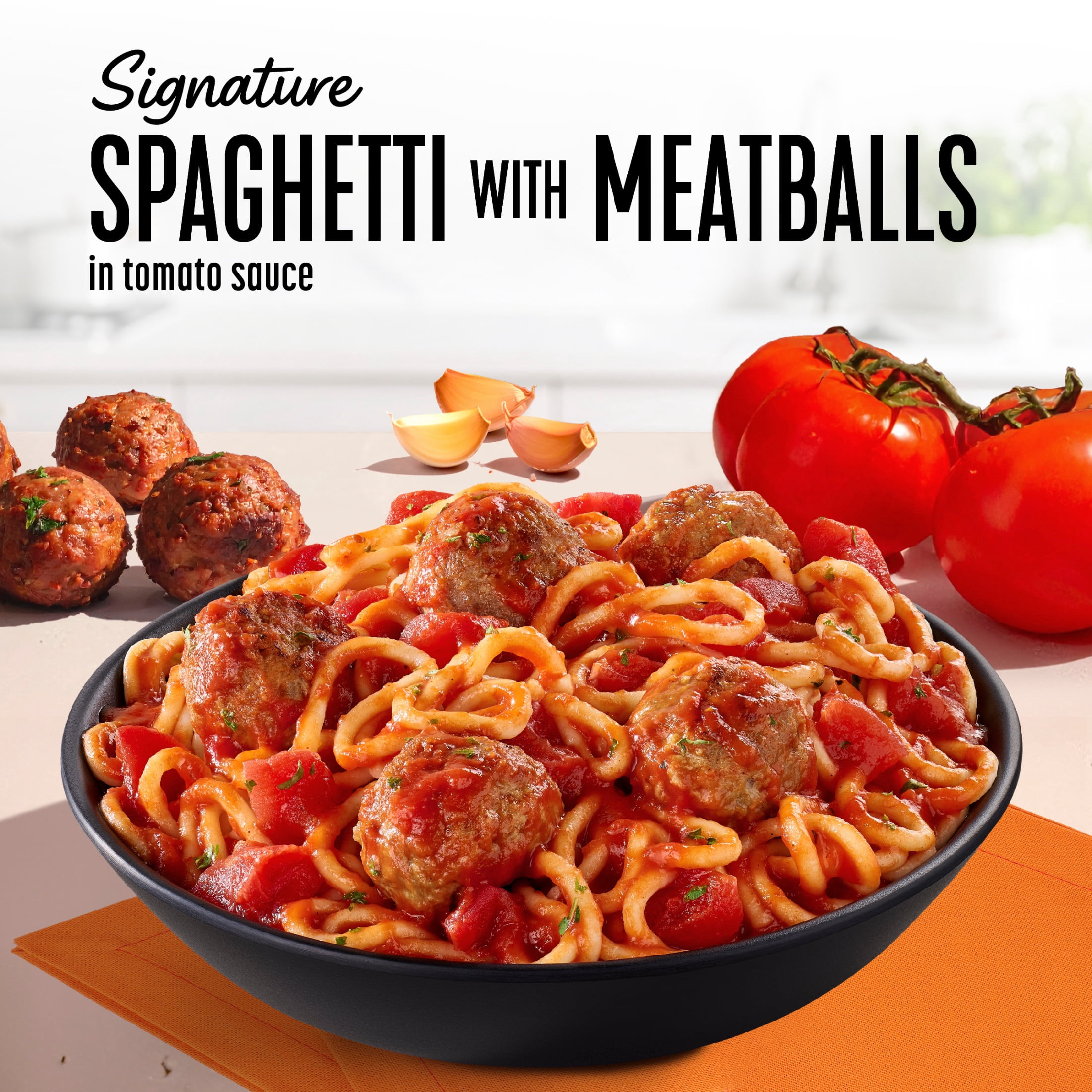 Lean Cuisine Spaghetti with Meatballs Microwave Meals for Lunch or Dinner, 9.5 oz (Frozen)