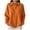 #0326-Orange, variant on Women's Velvet Clothing V-Neck Solid Color Long Sleeve Shirts Retro Casual Loose Fit Pullover Fall Trendy Cozy Soft Warm Sweatshirt Gift
