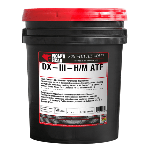 AMALIE OIL COMPANY 836-92834-25 WOLF'S HEAD 836-92834-25 - WOLF'S HEAD DEX III H/M ATF