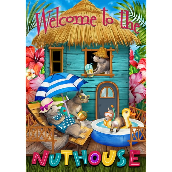 Briarwood Lane Summer Garden Flag 12x18 For Outdoor Summer Nuthouse Humor For Summer Garden Flag Flags For Outside
