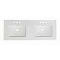 thumbnail image 2 of 59-in. W 3H8-in. Ceramic Top Set In White Color - Overflow Drain Incl. AI-24752, 2 of 9