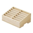 thumbnail image 3 of Siruishop Phone Storage Box Mobile Phone Management 12 Grid Decorative Rectangular Wooden Save Space Smartphone Storage Rack for Office Beige, 3 of 8
