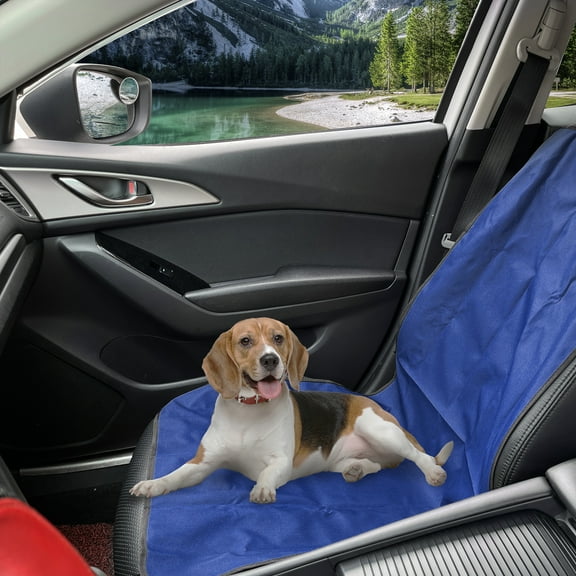 Motoforti Water Resistant Dog Car Seat Cover for Back Seat Protector for Cars Trucks SUVs 42"x19" Oxford Cloth Blue
