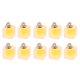 thumbnail image 2 of 10pcs Colgante De Cuadrados Multicolores Fabracación Collar , Gargantilla Colgante De Manualidades Amarillo Salvador Colgante cuadrado de cristal mate, 2 of 10