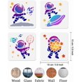 thumbnail image 2 of 4 plantillas de astronautas para pintar, 15 x 15 cm, reutilizables, para dibujo y manualidades., 2 of 7