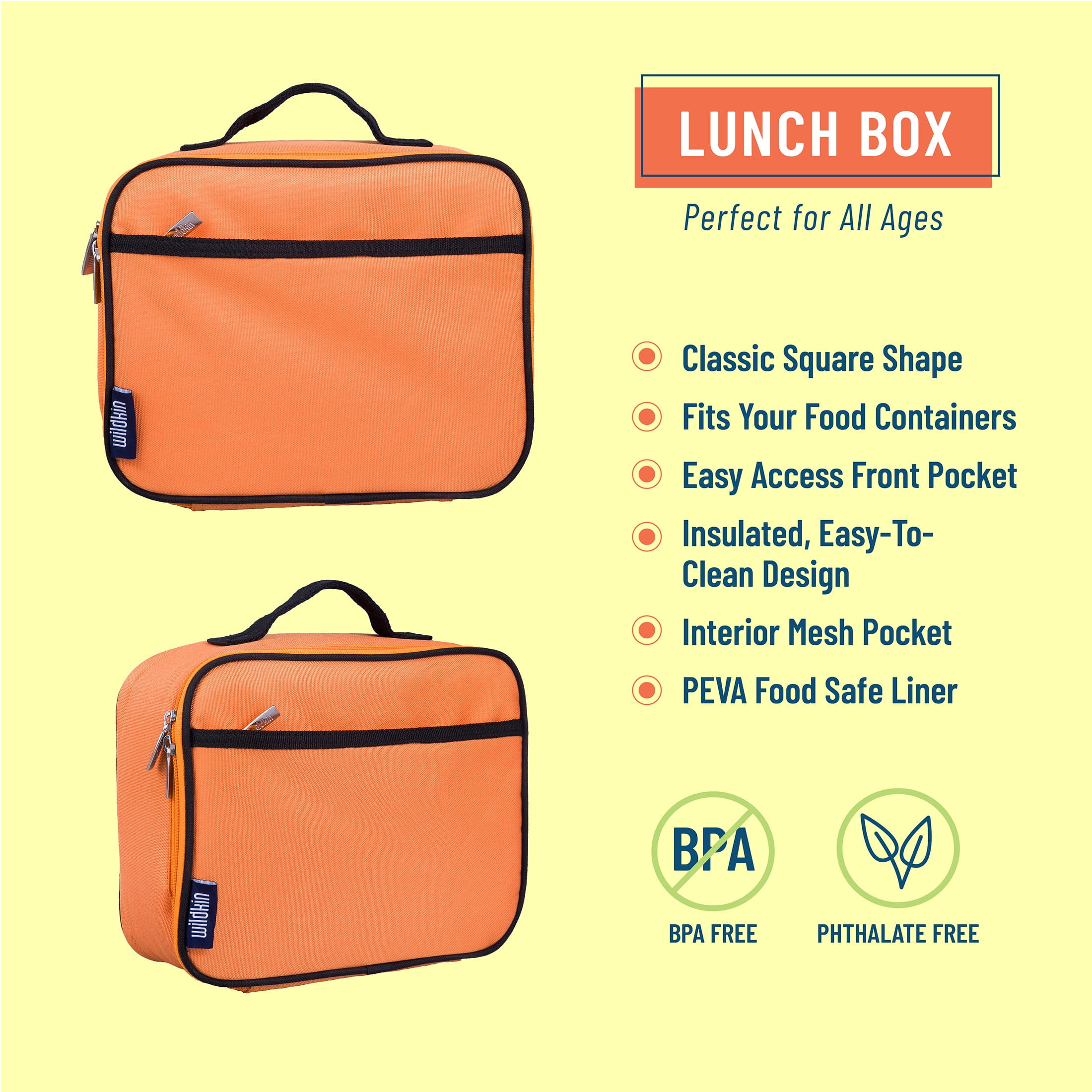 Wildkin Kids Insulated Lunch Box for Boy and Girls, BPA Free (Rad Roller  Skates)