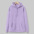 thumbnail image 7 of Akiihool Crewneck Sweatshirt Men Mens Slim Fit Unisex Letter Print Hooded Pullover Pocket Sweatshirt (Light Purple,XXXL), 7 of 7
