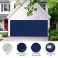 thumbnail image 2 of Navy Blue Pure Color Garage Door Cover Banner 7 x 16 FT, Aesthetics Contemporary Luxury Garage Door Curtains Backdrop with Grommets for Indoor Outdoor Wall Party Porch Yard Decorations Background, 2 of 9