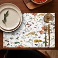thumbnail image 5 of Pioneer Flower Floral Print Pattern Summer Placemats Table Placemats Set Of 4-Linen Kitchen Washable Placemats Table Mats 12x18 Inch Non-Slip Heat Resistant, 5 of 5