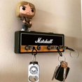 thumbnail image 2 of Wall Key Holder Jack Rack 2.0 JCM800 Guitar Key Hanger Hook Key Holder Home Fixing with 4 Key Rings Keyholder Holder Set Black, 2 of 4