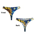 thumbnail image 3 of Balery Sunflower Starry Night Vibes Tangas de Algodón para Mujer con Estampado – Ropa Interior Sexy, Transpirable, G-string-XX-Large, 3 of 6