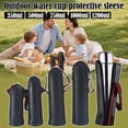 thumbnail image 2 of Lttoisl Housse de Bouteille d'Eau Isolée Noire pour Bouteilles de 350 ml à 1200 ml, Porte-Flasque Portable en Cuir Résistant à l'Eau avec Sangle Ajustable pour Voyages et Sports en Plein Air, 2 of 8