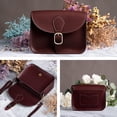 thumbnail image 3 of Crossbody Saddle Vegan Leather Bag Small Retro Satchel For Women  Simple Handbag Faux Leather Casual Purse, 3 of 7