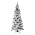 thumbnail image 2 of Glitz Design Glitzhome 7.5ft Pre-Lit Flocked Layered Spruce Artificial Christmas Tree with 350 Warm, 2 of 9