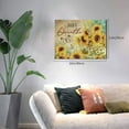 thumbnail image 3 of Sunflower Canvas Wall Art Sunflower Daisy Pictures Wall Decor Flower Pictuers for Wall Sunflower Butterfly Canvas Painting Prints Just Breathe Artwork Modern Home Decoration Framed for Living room, 3 of 6