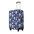 thumbnail image 2 of Daiia crystal cool Skull flower Luggage Cover, Thickened Washable Travel Luggage Covers, Elastic Unique Baggage Covers for 18-20 inch Luggage-Medium, 2 of 9