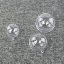 Soimiss Clear Ball Ornaments Transparent Hollow Ball Plastic 12Pcs