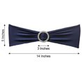 thumbnail image 2 of BalsaCircle 5 Spandex Chair Sashes Silver Round Buckle Party Ceremony Decorations Cheap, 2 of 7