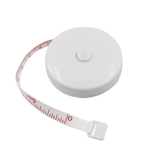 Riwesomey Cinta métrica ABS para necesidades de costura y sastrería: cinta métrica precisa y fácil de coser Cinta métrica a medida Medidores de medidas dimensionales Burocracia de concha blanca
