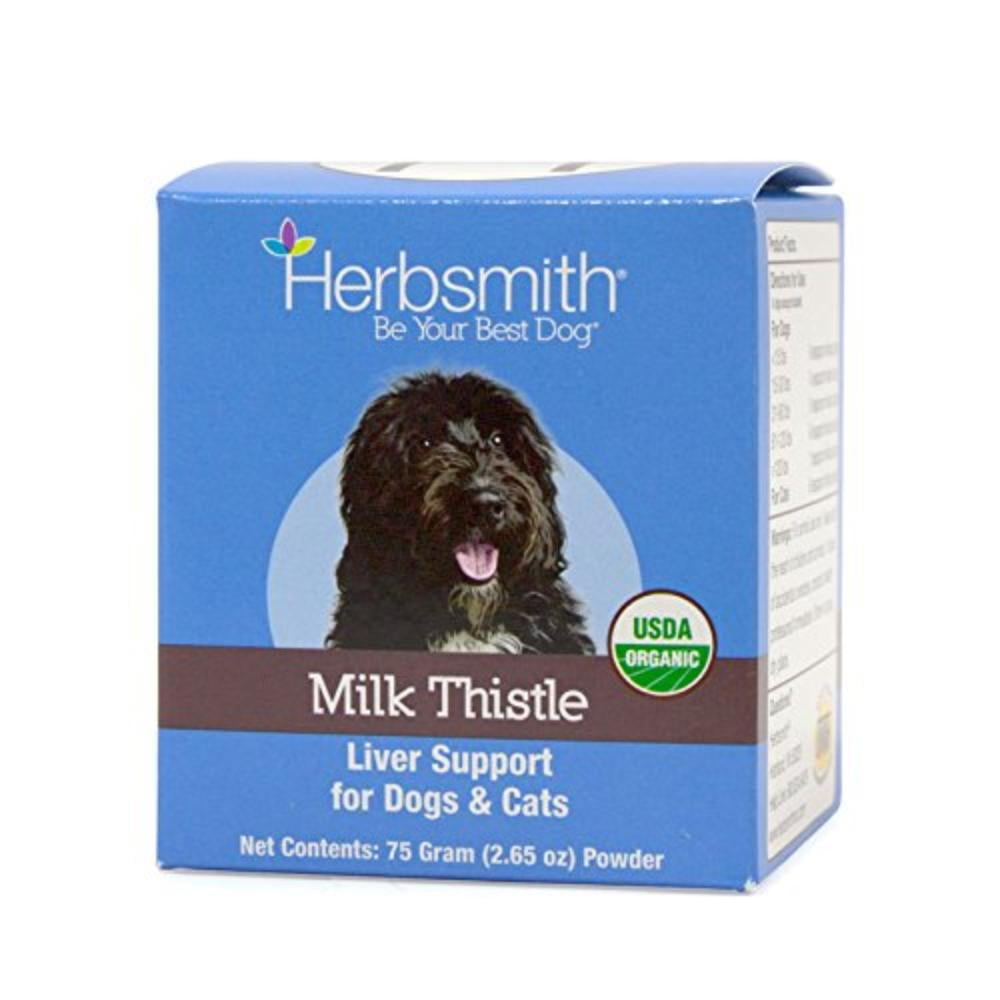 Milk Thistle Herbal Supplement for Dogs and Cats, 75g Powder, Helps
