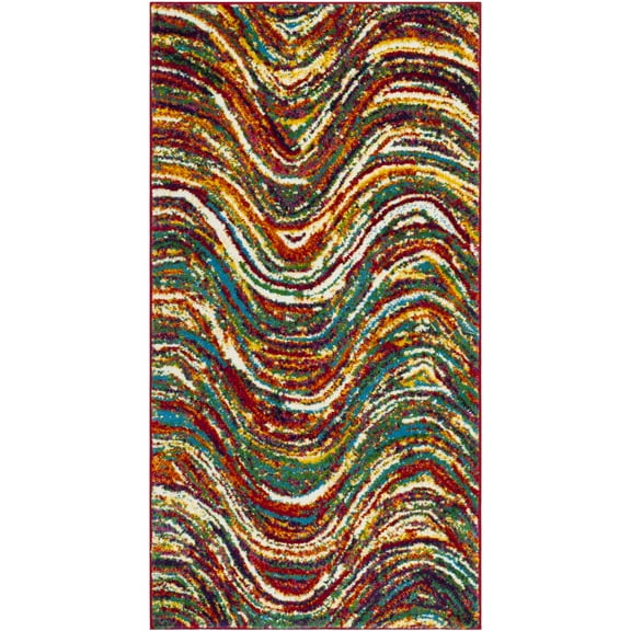 SAFAVIEH Aruba Ida Geometric Area Rug, Multi, 4' x 6'