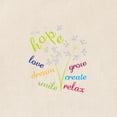 thumbnail image 2 of CafePress - Hope Love Dream Smile Grow Create Relax Tote Bag - Unisex Canvas Tote Bag, Beige, 1-Piece, 2 of 6