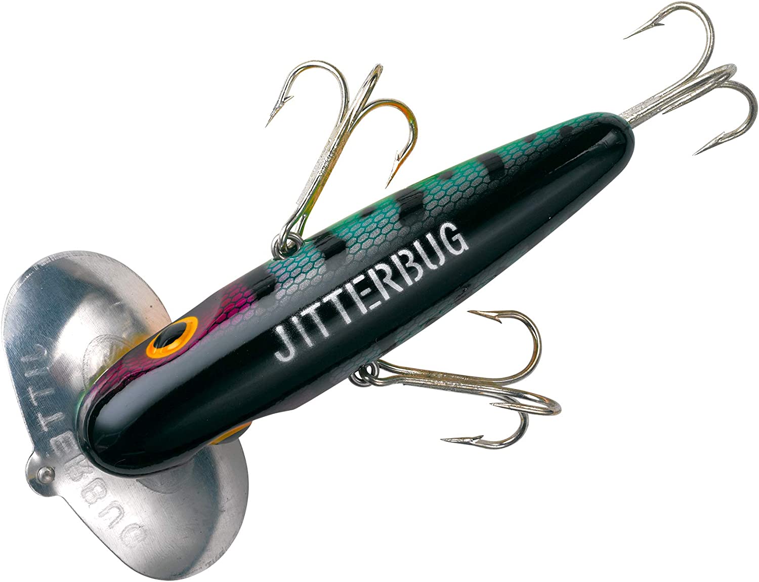 Arbogast Jointed Jitterbug 5/8 oz Fishing Lure - Black
