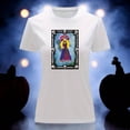 thumbnail image 3 of Playera Blusa Con Impresion De La Catrina De Loteria Dia De Muertos Tradicion Mexicana Color Blanco Talla Chica Marca Emil SaEs, 3 of 4