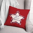 thumbnail image 3 of Creative Products God Bless America Star 18x18 Spun Poly Pillow, 3 of 3