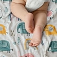 thumbnail image 5 of Gllquen Baby Blanket Ultra Soft Minky with Double Layer Dotted Backing Receiving Blankets for Newborn Girls, Toddlers, Infant 30"x 40" , Colorful Elephant, 5 of 12