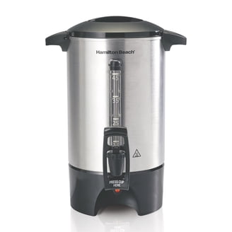 Large 10-30 Cup Stainless Steel Coffeemaker with Non-Drip Spigot and Rapid  Brew - Walmart.com