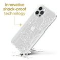 thumbnail image 3 of Case Yard iPhone-12/12-Pro Case Clear Soft & Flexible TPU Ultra Low Profile Slim Fit Thin Shockproof Transparent Bumper Protective Cover Drop Protective Cell Phone Cases (Flower Paisley), 3 of 8