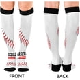 thumbnail image 2 of FREEAMG Cool Baseball Compression Socks for Women Men,Knee High Stockings for Athletic Sports,Running,Travel (20-30mmHg), 2 of 7