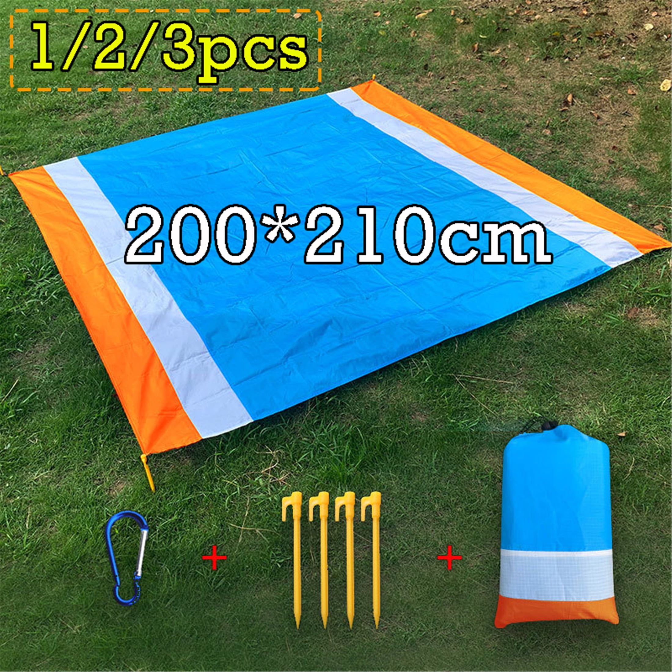 Beach Blanket Sand Proof Mat, Elbourn 79"×83" Oversized Lightweight