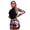 Pink-Black, variant on Women's Conservative One-Piece Swimsuit – Long Sleeve Sun Protection UPF 50 Gradient Swimsuit, Surfing Swimsuit