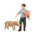 thumbnail image 1 of Figuras de animales juguete guardián juguetes educativos Micro paisaje Playsets F Zulema figuras de la granja, 1 of 8