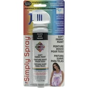 Simply Spray Soft Fabric Paint 2.5oz-Black, Pk 3, Simply Spray
