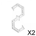 thumbnail image 1 of 2x Ganchos en S DYNWAVEMX Acero Inoxidable 105x50 mm 110x50 mm 105x45 mm, 1 of 8