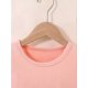 thumbnail image 3 of Camiseta de manga corta con cuello redondo para niña, diseño de flores y lápiz, de primavera-verano, cómoda y elástica., 3 of 6