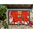thumbnail image 3 of Carolines Treasures 6140MAT Chaises Rouges Vue sur Patio Tapis Intérieur Ou Extérieur - 18 x 27 Po., 3 of 4