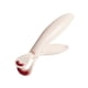 thumbnail image 4 of Pinza antiescaldaduras para sartenes, pinza para platos, antiescaldaduras, antideslizante, ergonómica, para ollas y sartenes blanco, 4 of 9