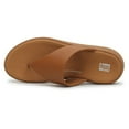thumbnail image 3 of FitFlop Womens F Mode Flatform Toe Post Leather Sandals, 3 of 4