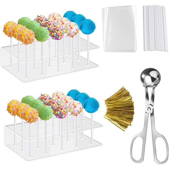 303PCS Cake Pop Kit - Includes Mold, Stand, Bags, Lollipop Sticks and Metal Ties