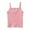 Pink, variant on Girls Ribbed Tank Soft Cotton Sleeveless Undershirt Thin Strap Camisole Girls Tops Purple 9-10 Years