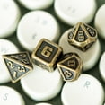 thumbnail image 2 of Cusdie Mini Metal DND Dice Set, 7-Die 10MM Metal Polyhedral D&D Dice Setfor DND Dungeons and Dragons TTRPG Role Playing Games, 2 of 5