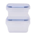 thumbnail image 1 of Contenedor Prichos de Plástico con Tapa, Transparentes 2 Piezas, 1 of 4